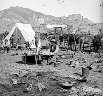 Campingplätze in den Vorgebirgen, ca. 1875-1900 von Joseph Collier